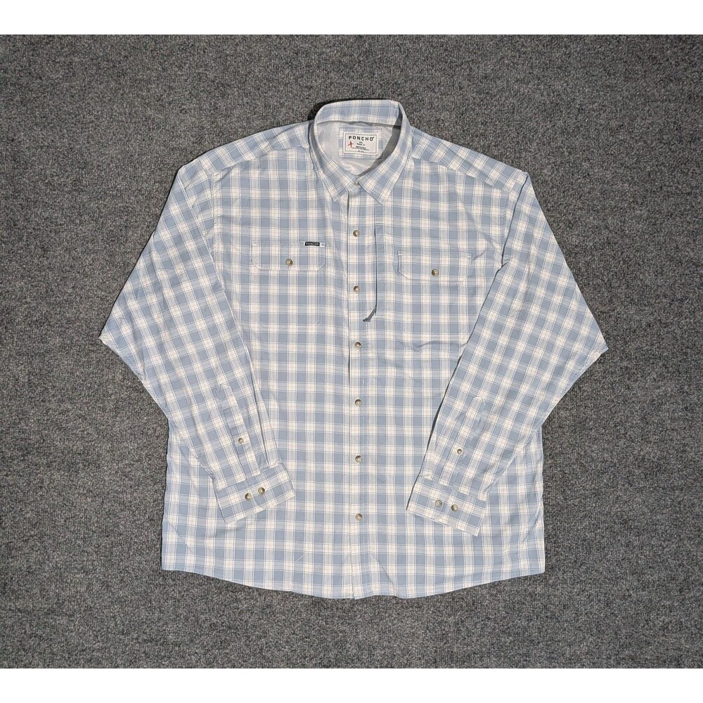 Poncho Shirt Mens XXL Regular Fit Long Sleeve